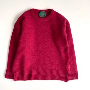 Country Classics Crewneck Lambswool Sweater in Red